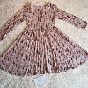 Posh Peanut long sleeve henley twirl dress